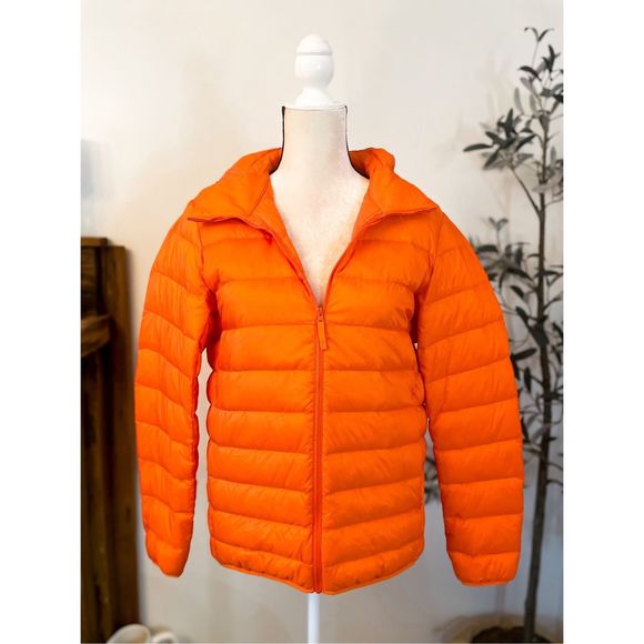 Uniqlo Jackets & Blazers - Uniqlo Bright Orange Ultra Light Down Puffer Size Small